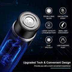 Mini rasoir électrique étanche pour hommes et femmes, rasoir de voiture aste par USB, faible bruit, support et utilisation à sec