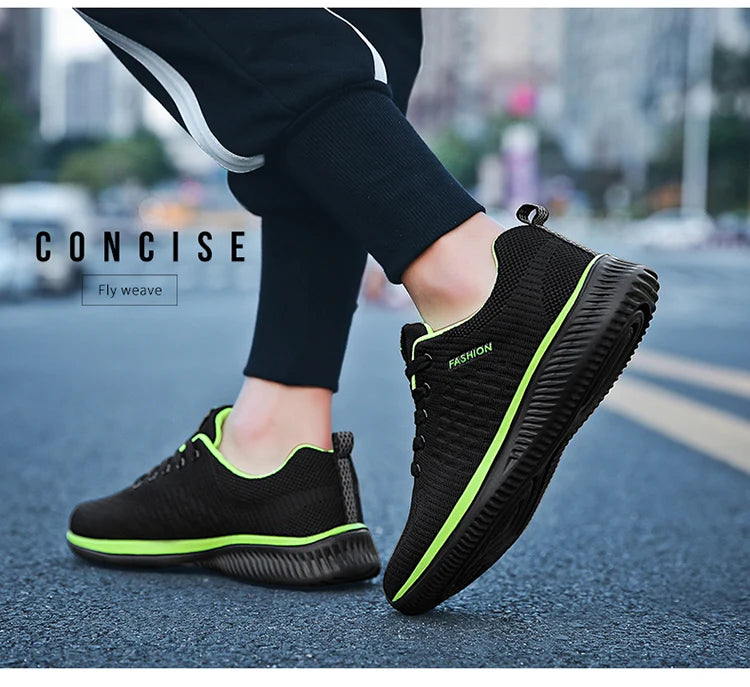 Men's Lightweight Running Shoes, Classic Mesh Walking Shoes, Breathable Casual Shoes, Men's Fashion Moccasin Sneakers