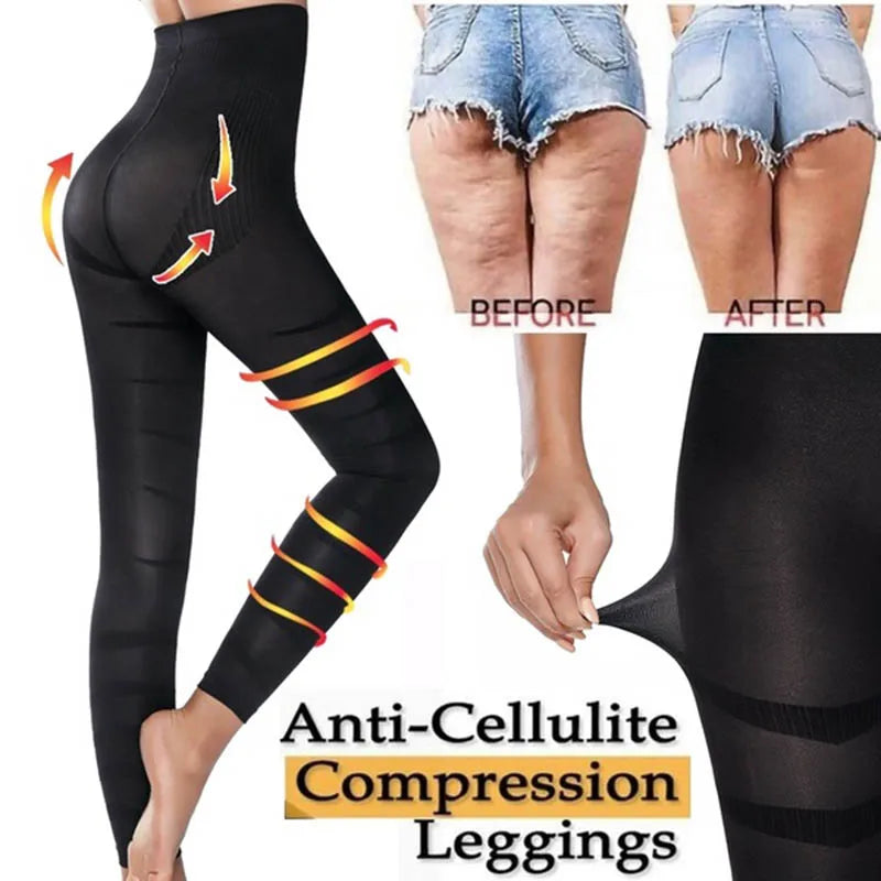 Leggings taille haute pour femmes, sculpture, contrôle ferme des jambes, ventre plat, slim, collants amincissants, cuisses plus fines, pantalons sans pieds, extensibles