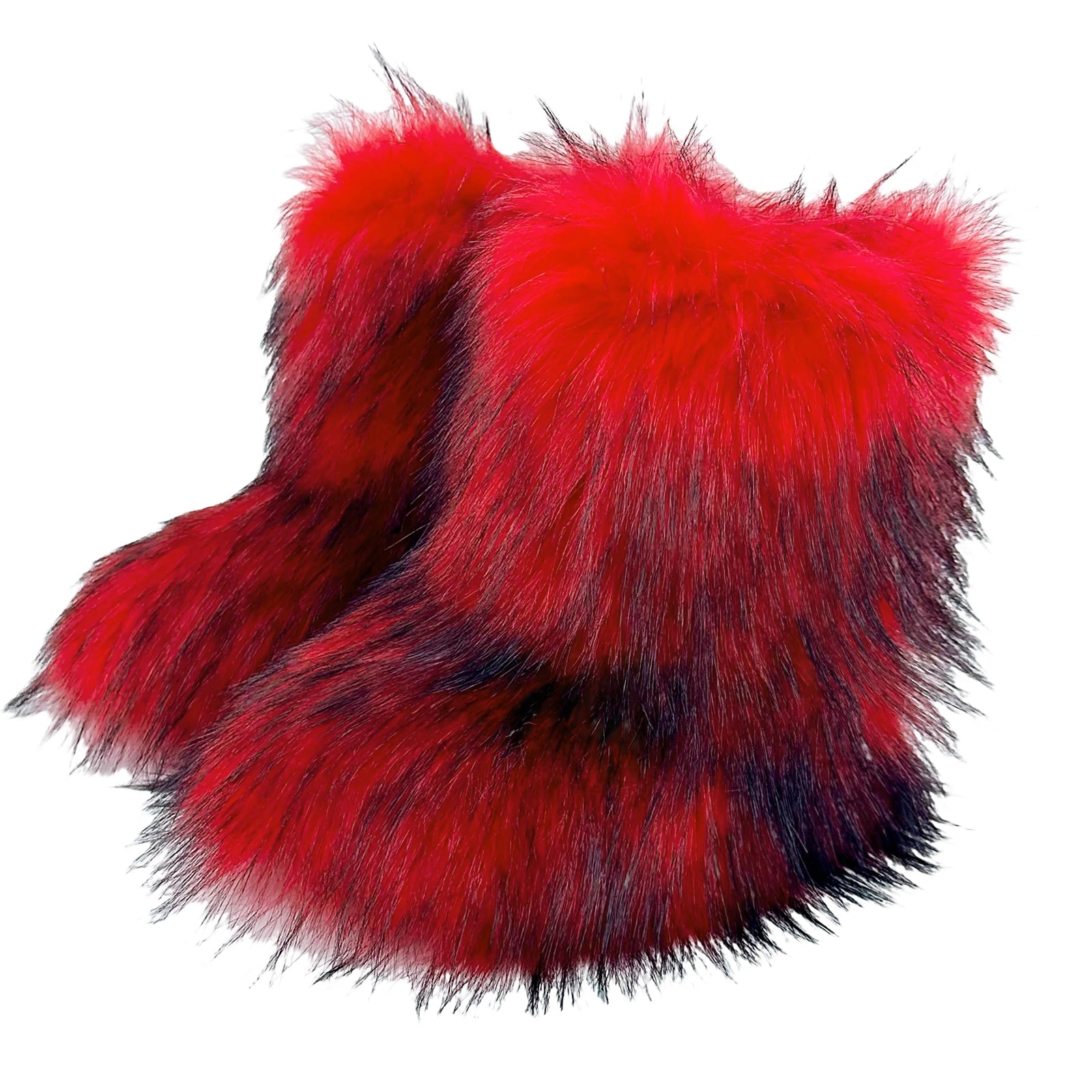 Bottes de neige d'hiver pour femmes en plein air de luxe fourrure fausse fourrure de renard bottes femme en peluche chaud plate-forme chaussures nouvelle mode Bottes grande taille 46