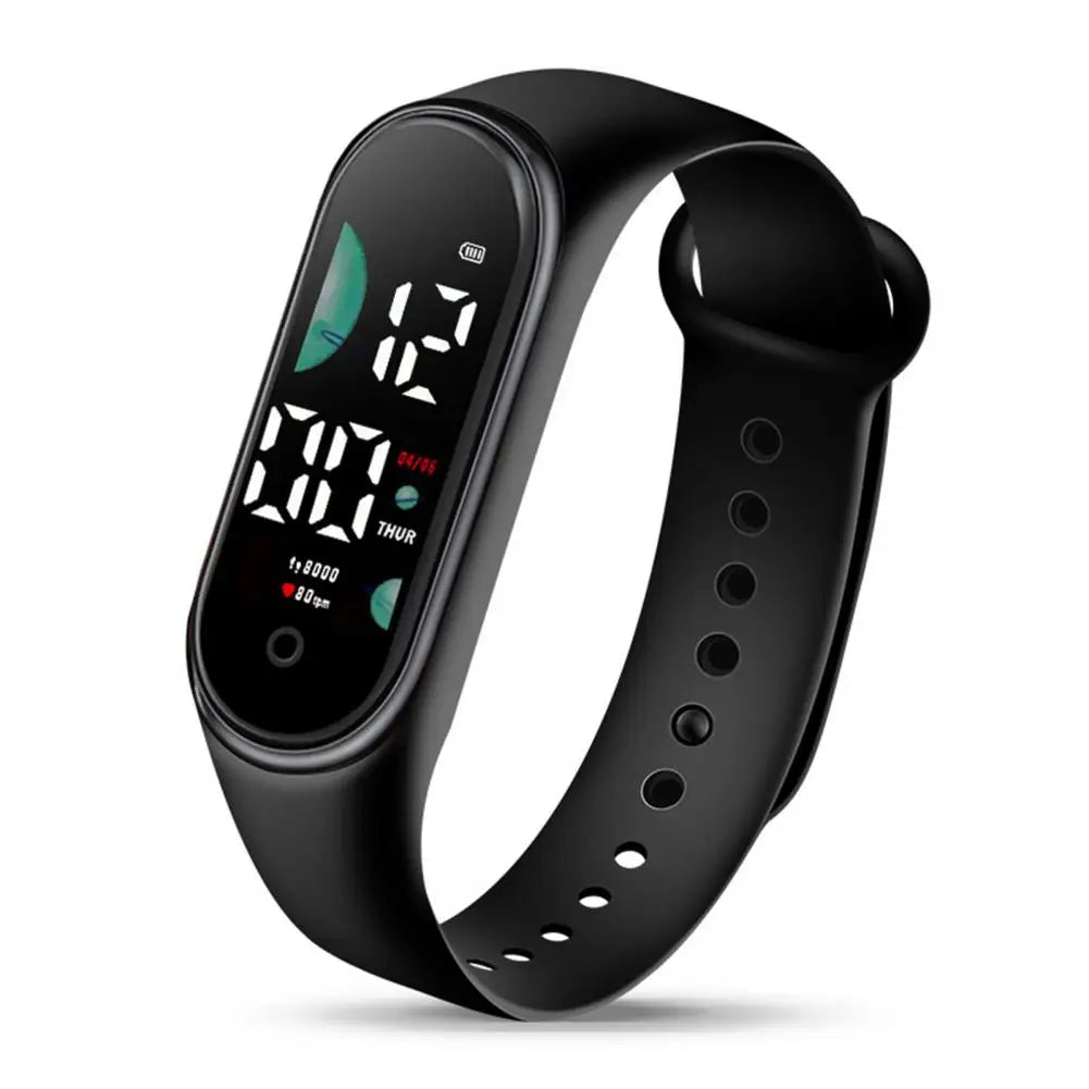 Montre de sport électronique pour enfants, étanche, grand écran de police, affichage LED, Shoous, date automatique, calendrier complet, montre numérique