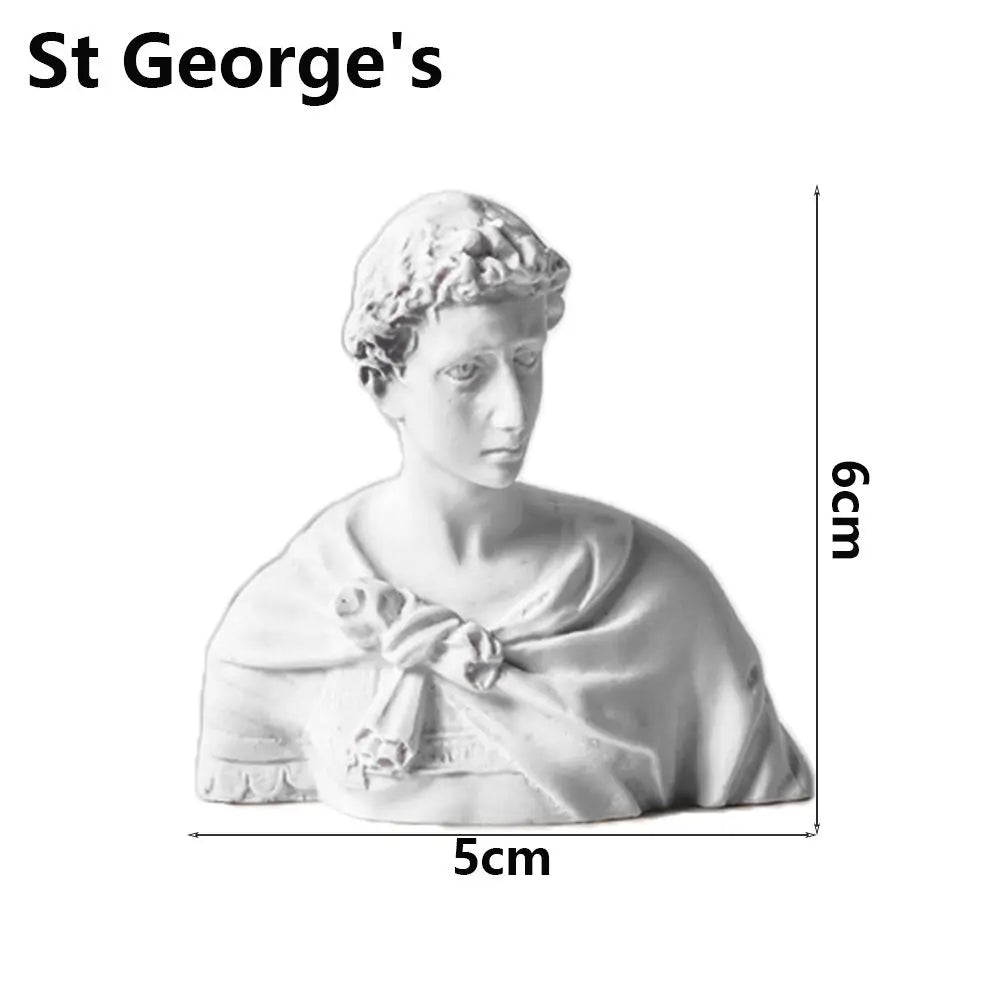 Office ornament inventory for interior decoration, plaster portraits, Myenson Greek figurine, famous sculpture, plaster bust statue