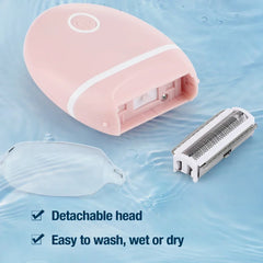Electric shaver for women, mini washable shaver, special hair removal equipment for the whole body, legs, underarms, intimate area 3 in 1