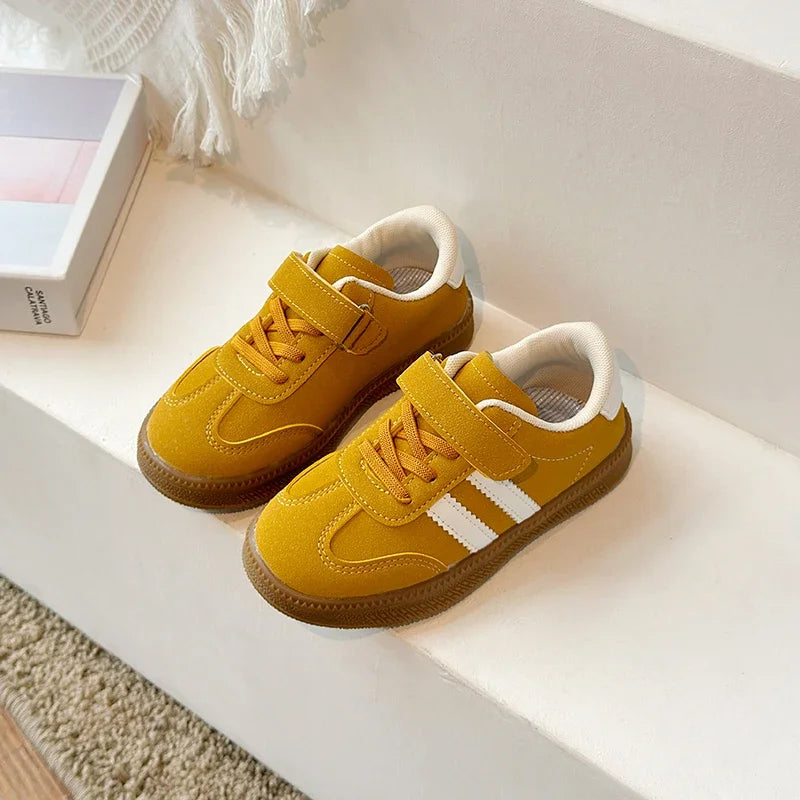 Baskets en cuir PU pour enfants, chaussures de Tennis imperméables et tendance, chaussures de Sport antidérapantes pour enfants