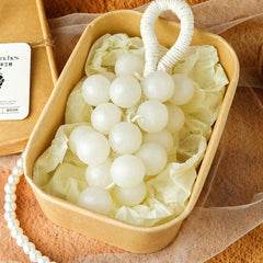 Barre de savon faite à la main, bouquets de raisin perlé, bain, lavage, nettoyage et boîte cadeau nourrissante, savon, Extraction de plantes, élimine la saleté douce