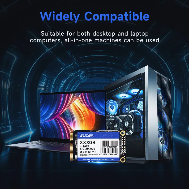 GUDGA MSATA SSD SATAIII 120gb disque solide 240gb 512gb1tb 2tb Hdd disque dur interne à semi-conducteurs pour ordinateur portable de bureau