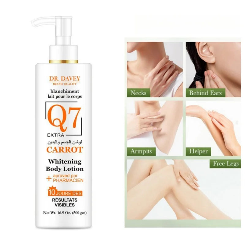 Carrot Body Lotion 500ml Large Capacity Moisturizing Body Lotion for the Whole Body Seasonal Unisex Perfumed Body Lotion