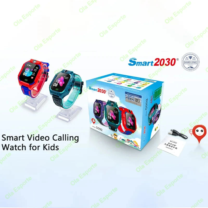 Enfants montre intelligente 2G SOS GPS localisation carte Sim appel montre intelligente caméra montre étanche cadeau pour Ios Android enfants cadeaux 2025
