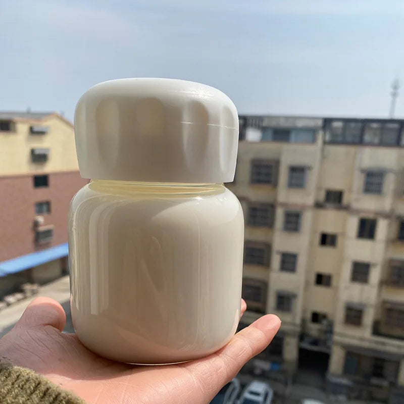 Bouteille d'Eau en Verre de Grande Capacité avec Couvercle Marqueur de Temps, pour Eau, Lait Transparent, Jus, Tasse Simple, Cadeau d'Anniversaire