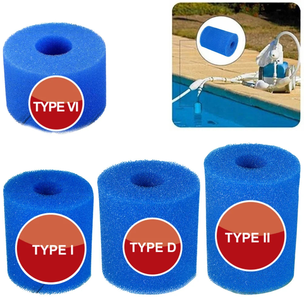 Éponge filtrante de piscine en Bio mousse réutilisable, longue durée, facile à nettoyer, universelle pour le Type I/II/VI/D, 1 pièce