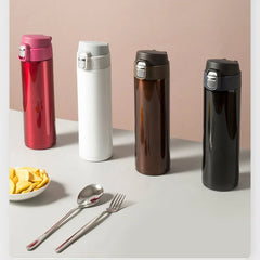Les étudiants vont à l'école tasse Thermos couverture de balle créative tasse d'eau potable directe Simple couleur unie Durable et pratique