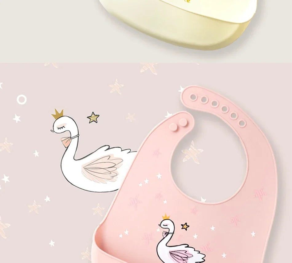 Bavoirs en Silicone souple pour bébés garçons et filles, bavoir imperméable pour nourrissons, tabliers de dessin animé pour nouveau-nés, bavoirs pour tout-petits, tissus pour rots, Bandana