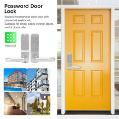 Dispositif de sécurité à domicile avec entrée sans clé, serrure de porte mécanique intelligente, mot de passe numérique, puissance non extensible, sécurité antivol, accès à la maison