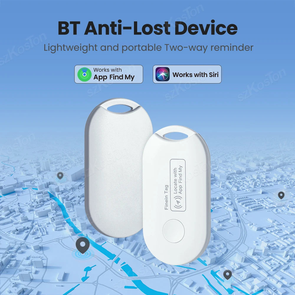 Localisateur Global d'étiquette intelligente, Mini traceur GPS, fonctionne avec iOS, trouver mon application, localisateur Anti-perte pour clés, portefeuille, bagages de voiture