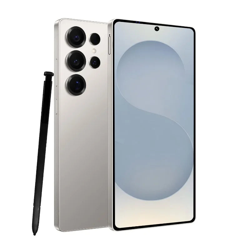 Vision mondiale S25 Ultra Smartphone 5G Android 12 8GB RAM 512GB ROM 6.8 pouces téléphone 1920x1080HD 24 + 48MP 4 5G réseau téléphones mobiles
