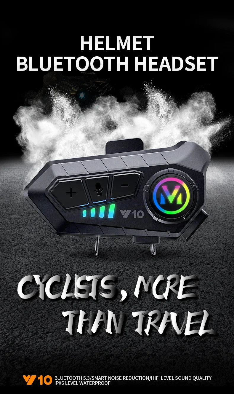 Bluetooth 5.3 casque casque sans fil mains libres appel téléphone Kit Moto étanche écouteur MP3 lecteur de musique haut-parleur pour Moto