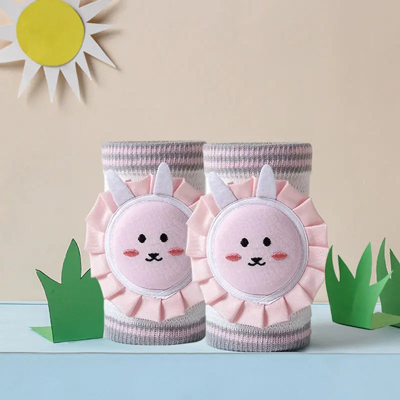 Bee Lion coton fraise jambières nourrissons genou soutien bébé genouillères enfants genou protecteur ramper coude coussin