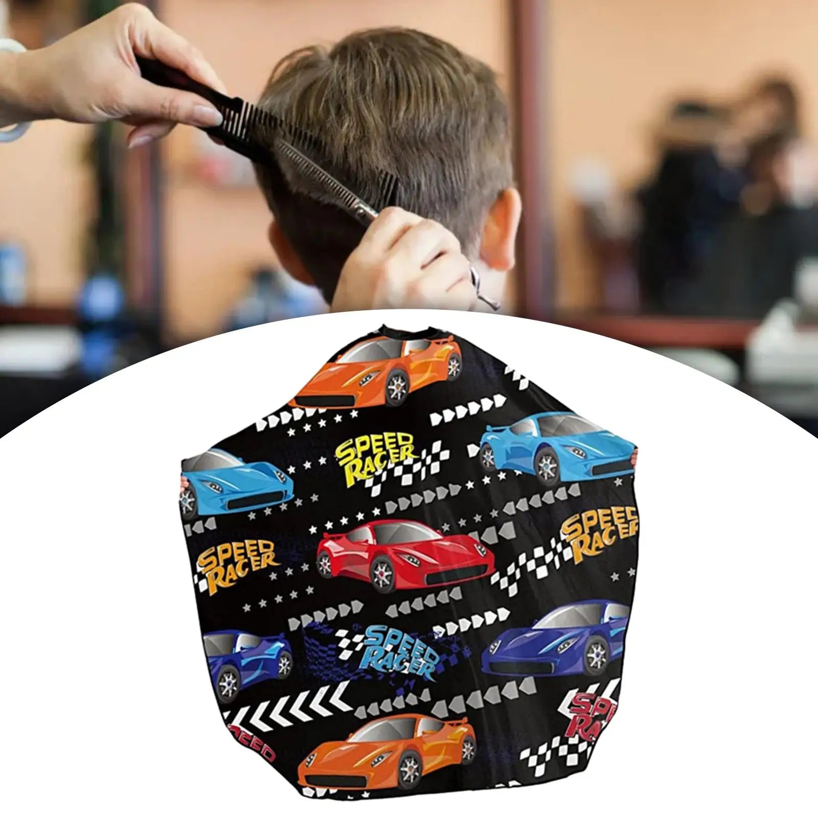 Manteau de salon de coiffure pour enfants, couches de coiffure professionnelles pour enfants, réutilisables et imperméables pour couper les cheveux, teinture pour cheveux, shampoing