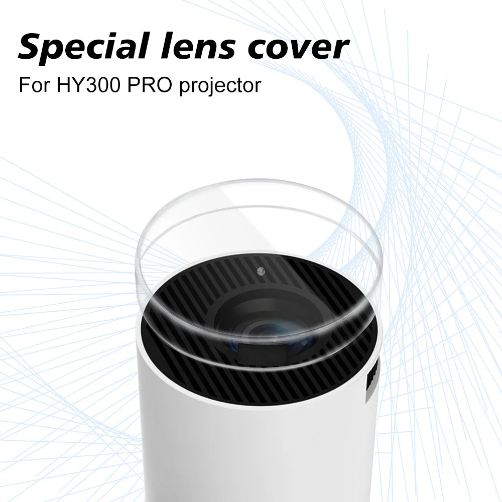 Le couvercle de protection d'objectif Le projecteur HY300PRO empêche la poussière d'entrée de l'objectif. projecteur HY300 cylindrique approprié applicable