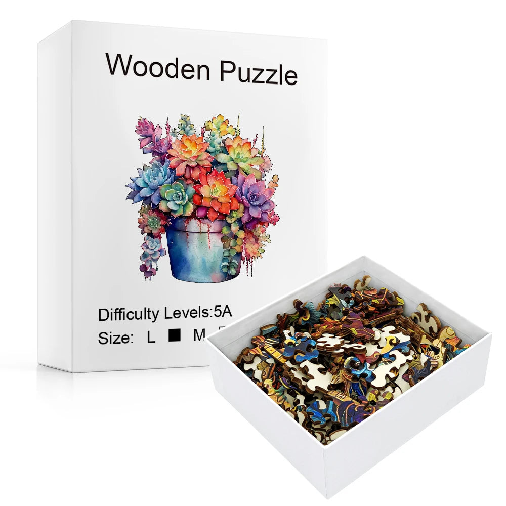 Jouets de puzzle en bois - Montessori - Puzzle en bois irrégulier - Puzzle 3D pour adultes - Cadeaux pour enfants - Puzzle haute difficulté