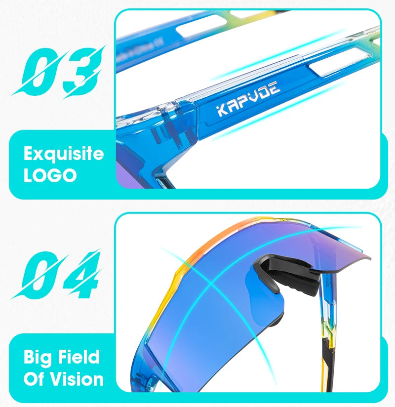 Kapvoe lunettes de soleil photochromiques pour enfants Protection UV400 lunettes de cyclisme de Sport enfants garçons filles lunettes de vélo de mode lunettes de vélo
