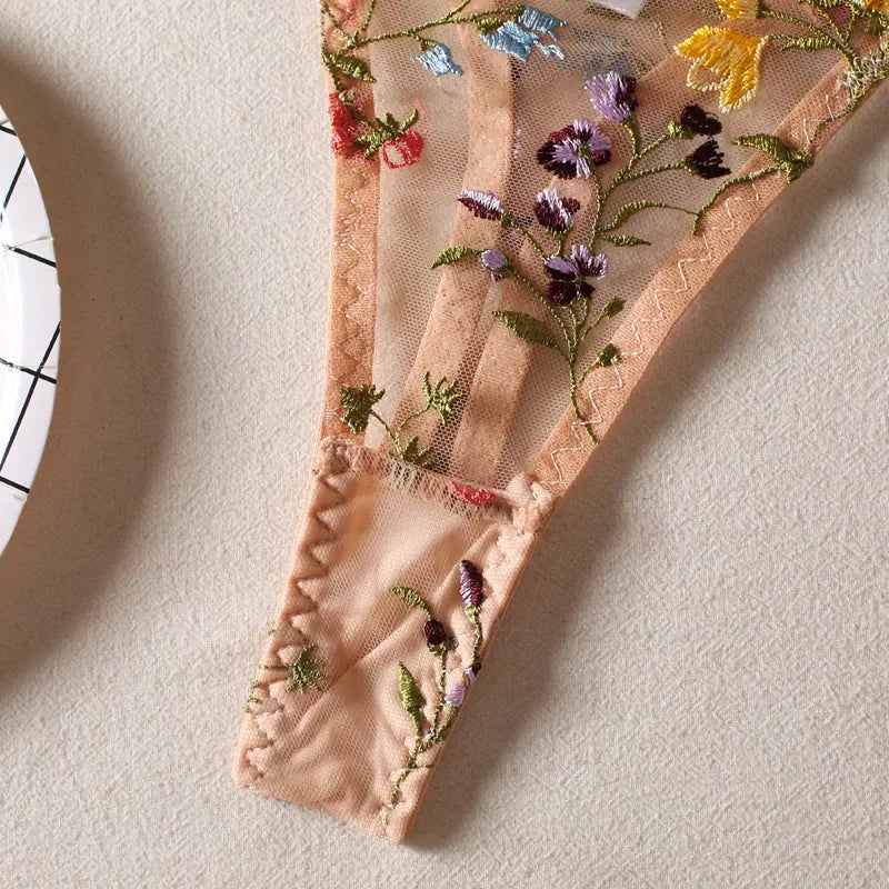 Ensemble de Lingerie érotique pour femmes, sous-vêtements féminins, Perspective Porno, vêtements de nuit en dentelle, ensemble de soutien-gorge Sexy pour culottes sexuelles