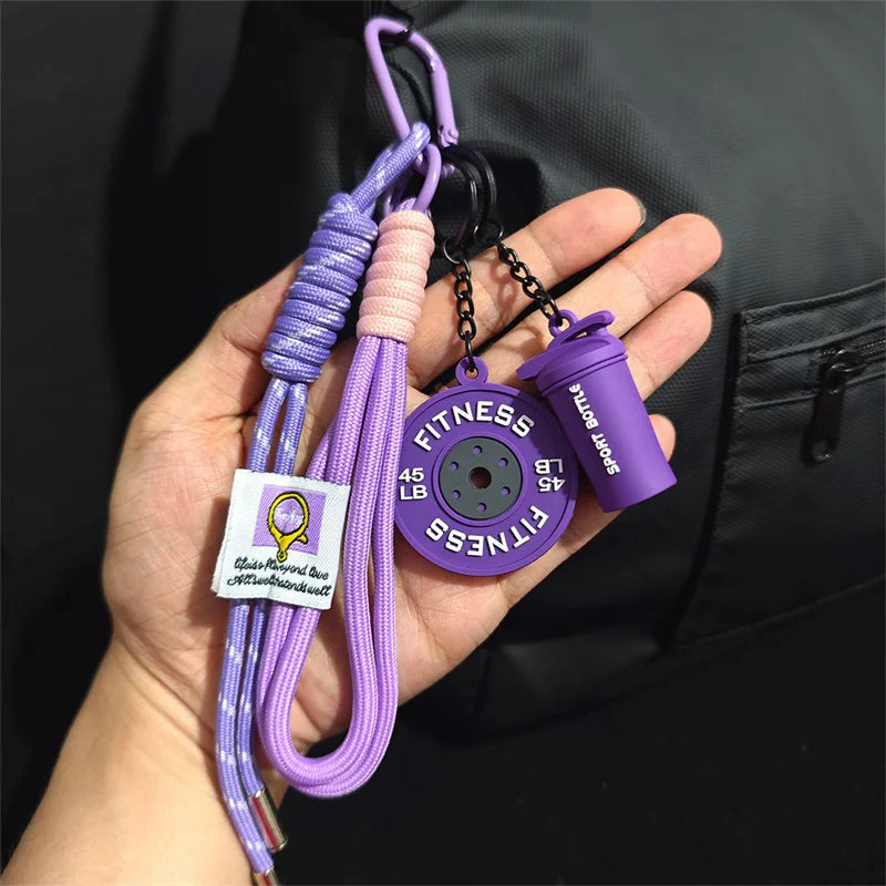 Porte-clés de Fitness pour les amateurs de gymnastique, cadeau Premium, accessoires pour les amateurs de sport, sacs d'entraînement, bouteilles d'eau, boucle en forme de D