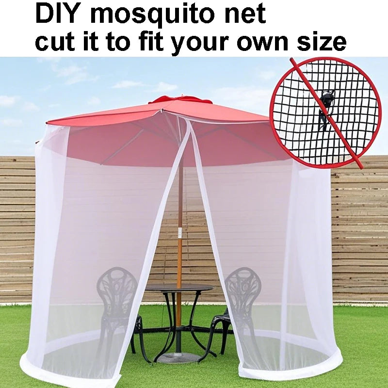 DIY mosquito net for outdoor hunting, garden, dormitory, tent, picnic, camping; adjustable size mosquito net, 2*3, 3*5/15, 5*5, 6*6m DIY net