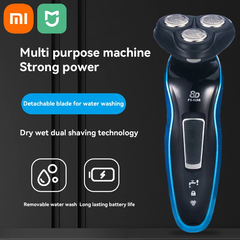 Xiaomi rasoir hommes Usb rasoir électrique puissant tondeuse à barbe Portable rasoir électrique Rechargeable étanche Machine à raser