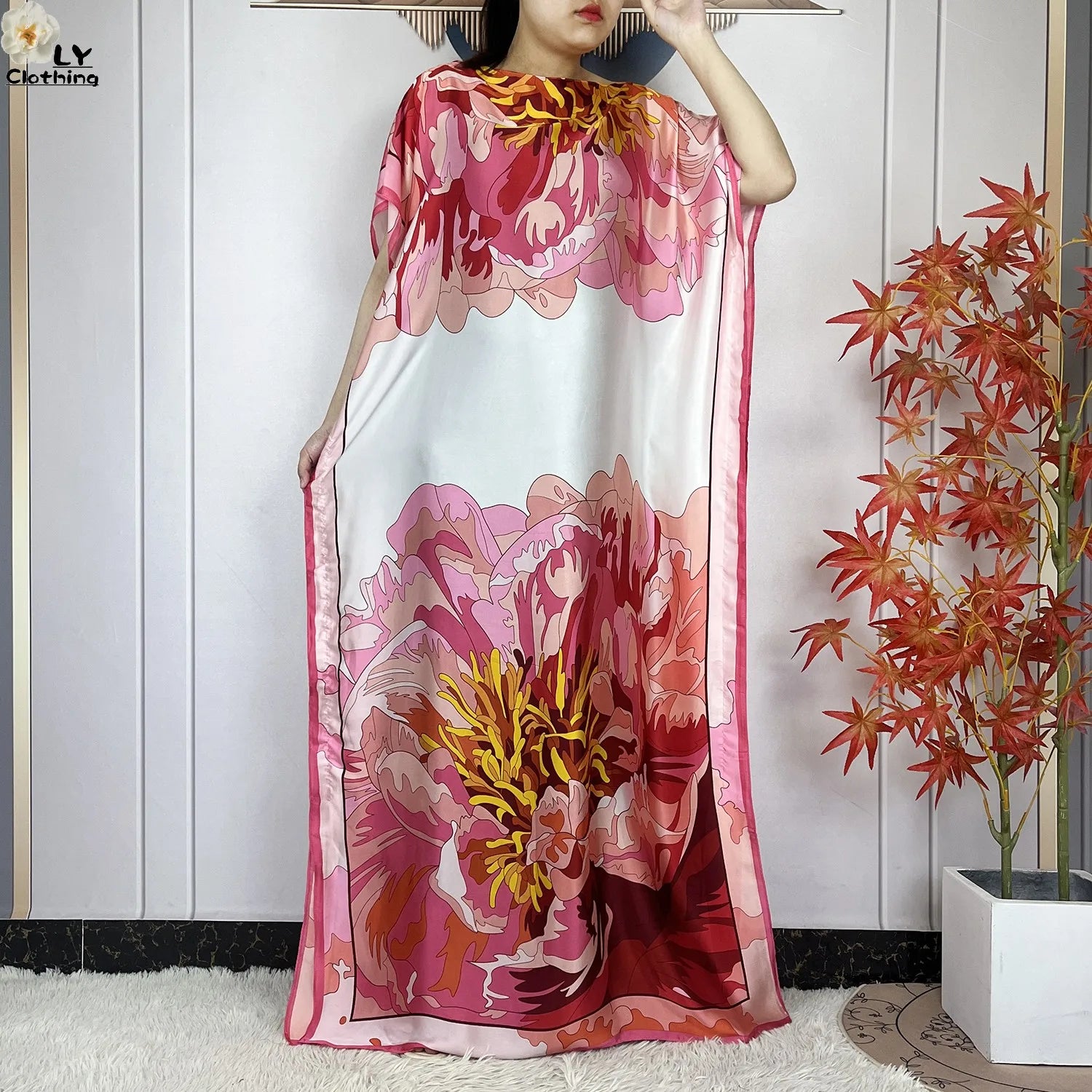 Muslim abayas with belt for women, African maxi dress, elegant evening dress, soft printed turban, new fashion, 2023