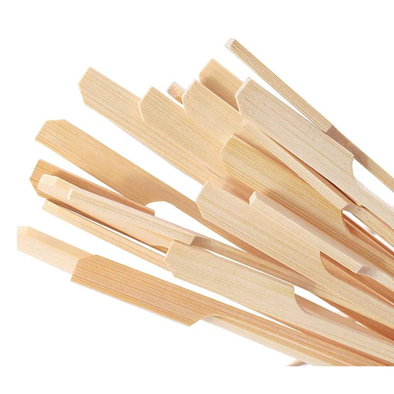 100 pièces bâtons de bambou jetables outils de Barbecue brochettes de bambou de BBQ naturel fête de Camping pour Kabob fruits Cocktail fête outils de Barbecue