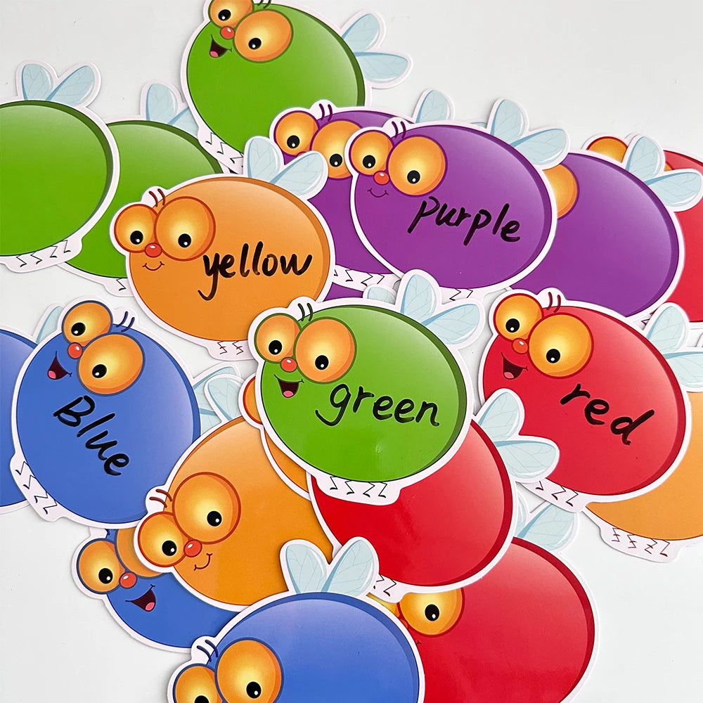 Cartes volantes effaçables à sec, cartes vierges, jeu Swat pour la maternelle, jouets éducatifs Montessori, carte d'apprentissage DIY, outils pédagogiques