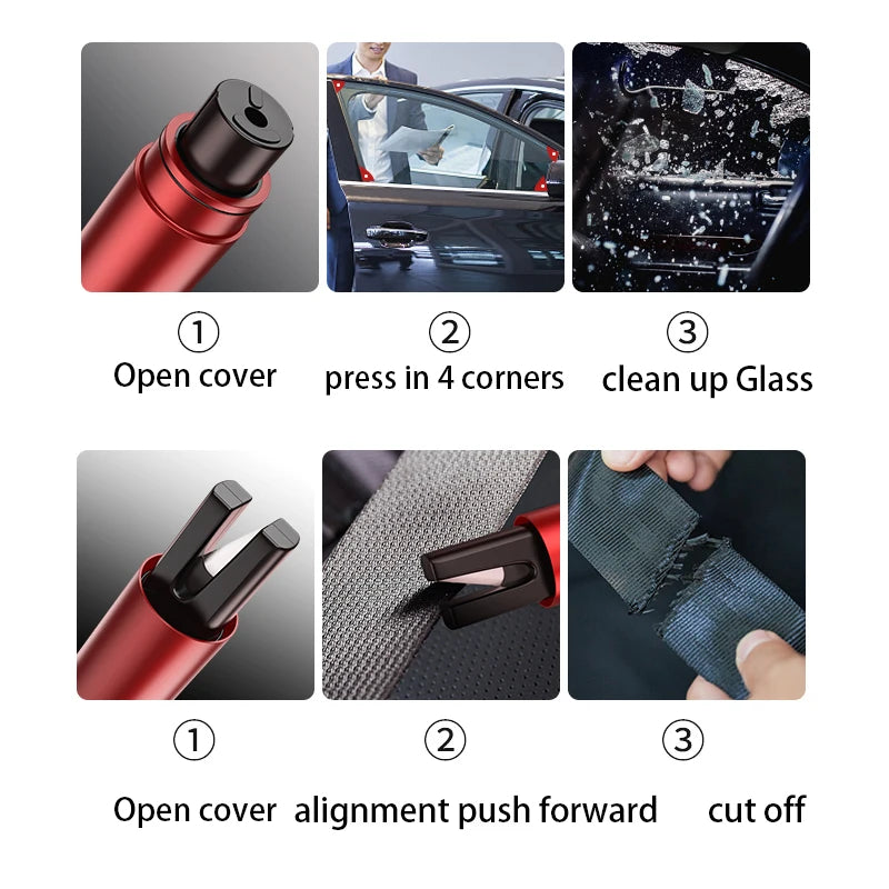 Emergency car hammer, rescue tools, safety hammer, escape seatbelt cutter, car window safety hammer