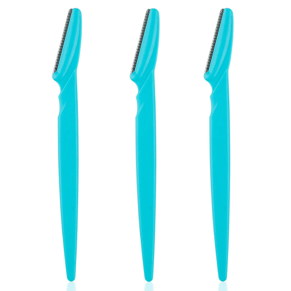 3/4/10 pieces eyebrow razor blade portable face razor for eyes and eyebrows, hair removal, trimmer, safe razor for women and makeup