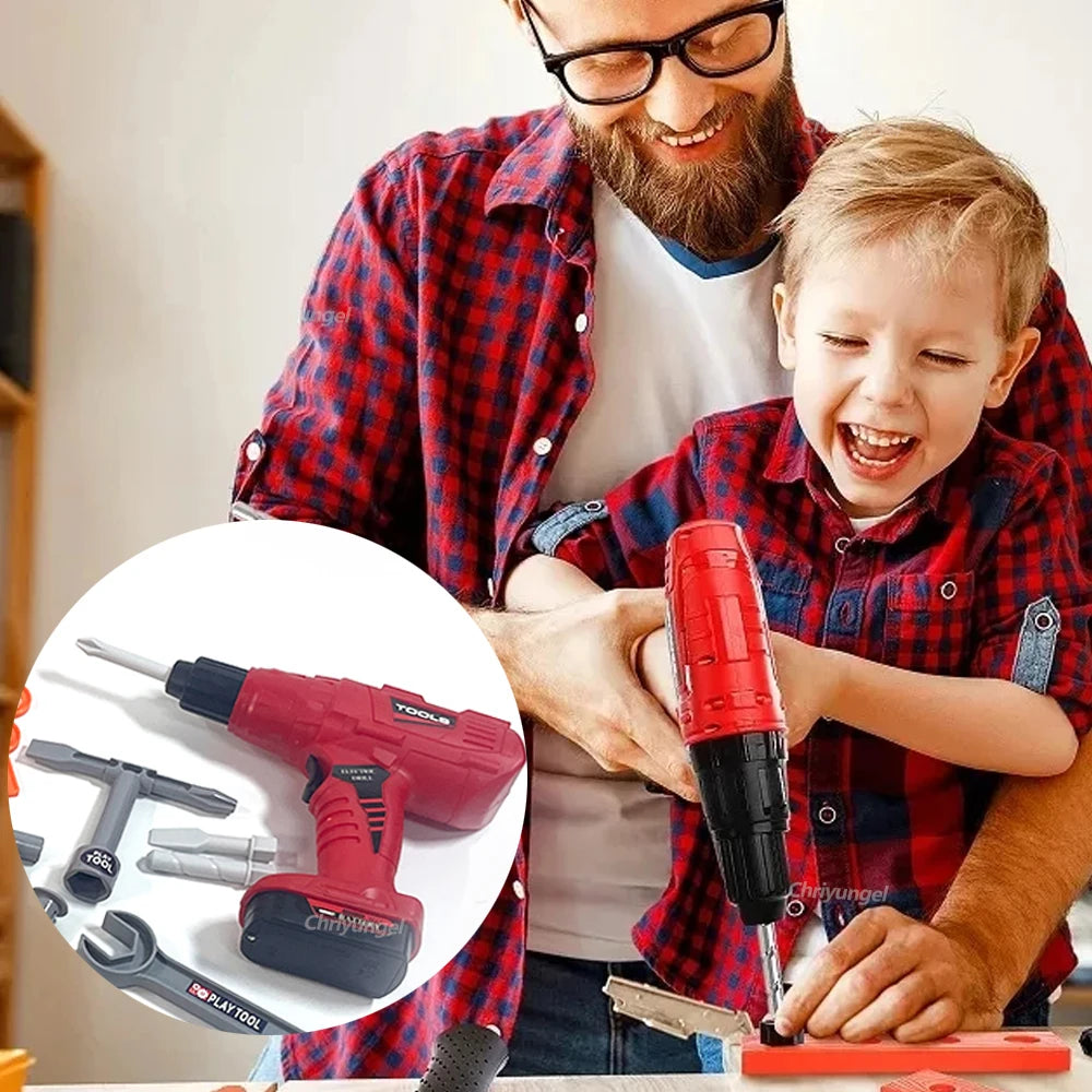 Ensemble d'outils pour enfants, jouets 38/41/42 pièces, Kit d'outils de Construction de réparation pour tout-petits, jouets éducatifs d'apprentissage, cadeau pour garçons et filles