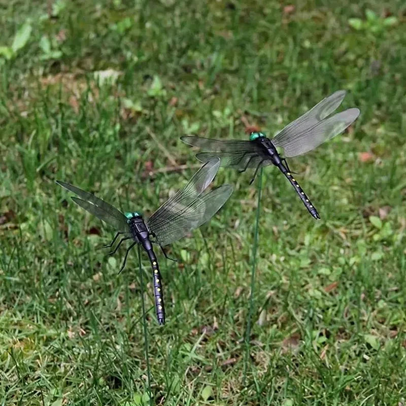 Outdoor Mosquito Repellent Simulation Stick, Dragonfly, Dragonfly Repellent Artifact, Dragonfly Stakes, Yard Plant, Lawn Decoration