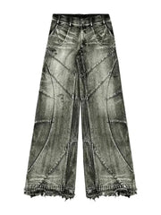 Women's baggy ripped denim jeans, bathroom, bathroom, bathroom, bathroom, U Y2k Streetwear, Punk Hip Hop, Grunge, FjGothic Vintage, Murcia, wide leg, Goth