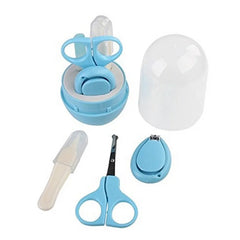 Kit coupe-ongles pour bébé avec boîte de rangement, ensemble d'outils de soins de santé pour bébé, coupe-ongles, ciseaux, lime à ongles, manucure et soins