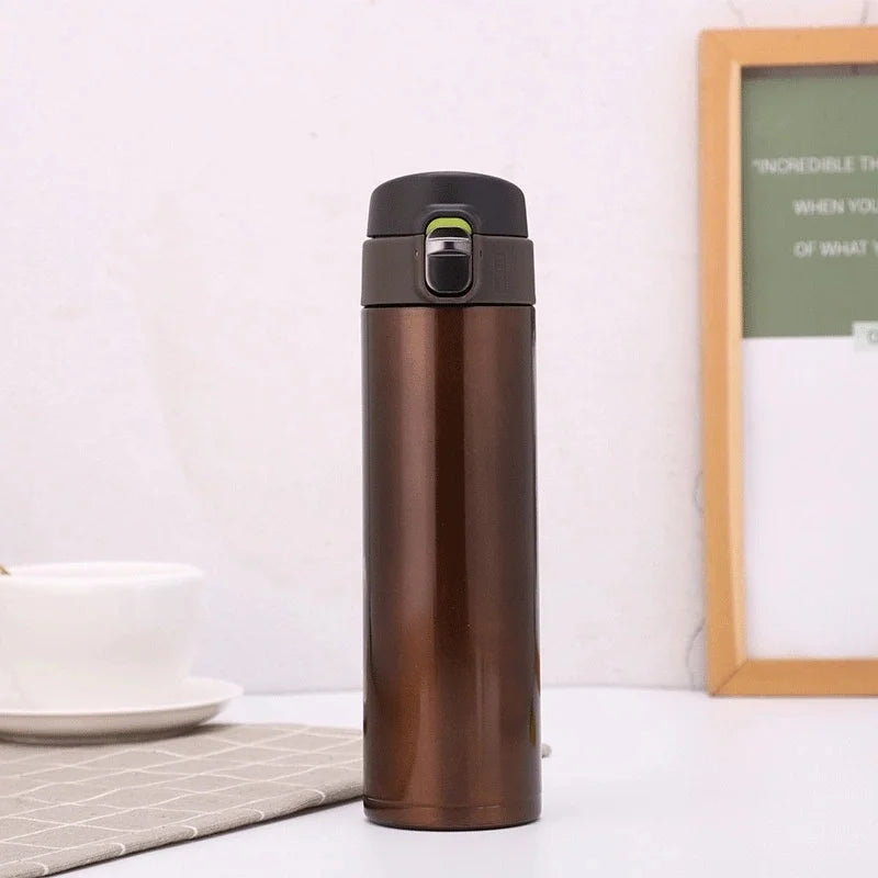 Les étudiants vont à l'école tasse Thermos couverture de balle créative tasse d'eau potable directe Simple couleur unie Durable et pratique