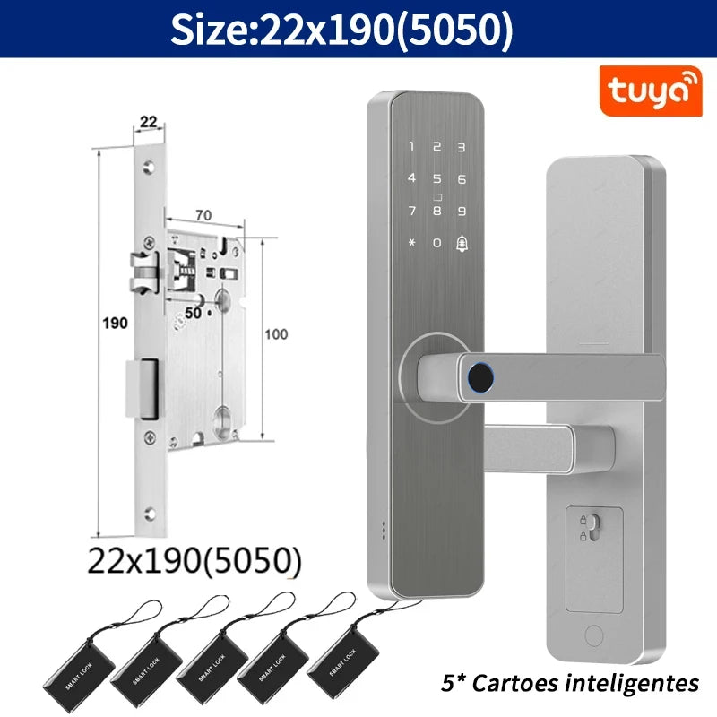 Serrure de porte intelligente pour maison et appartement, caméra d'Arabie Saoudite, WiFi