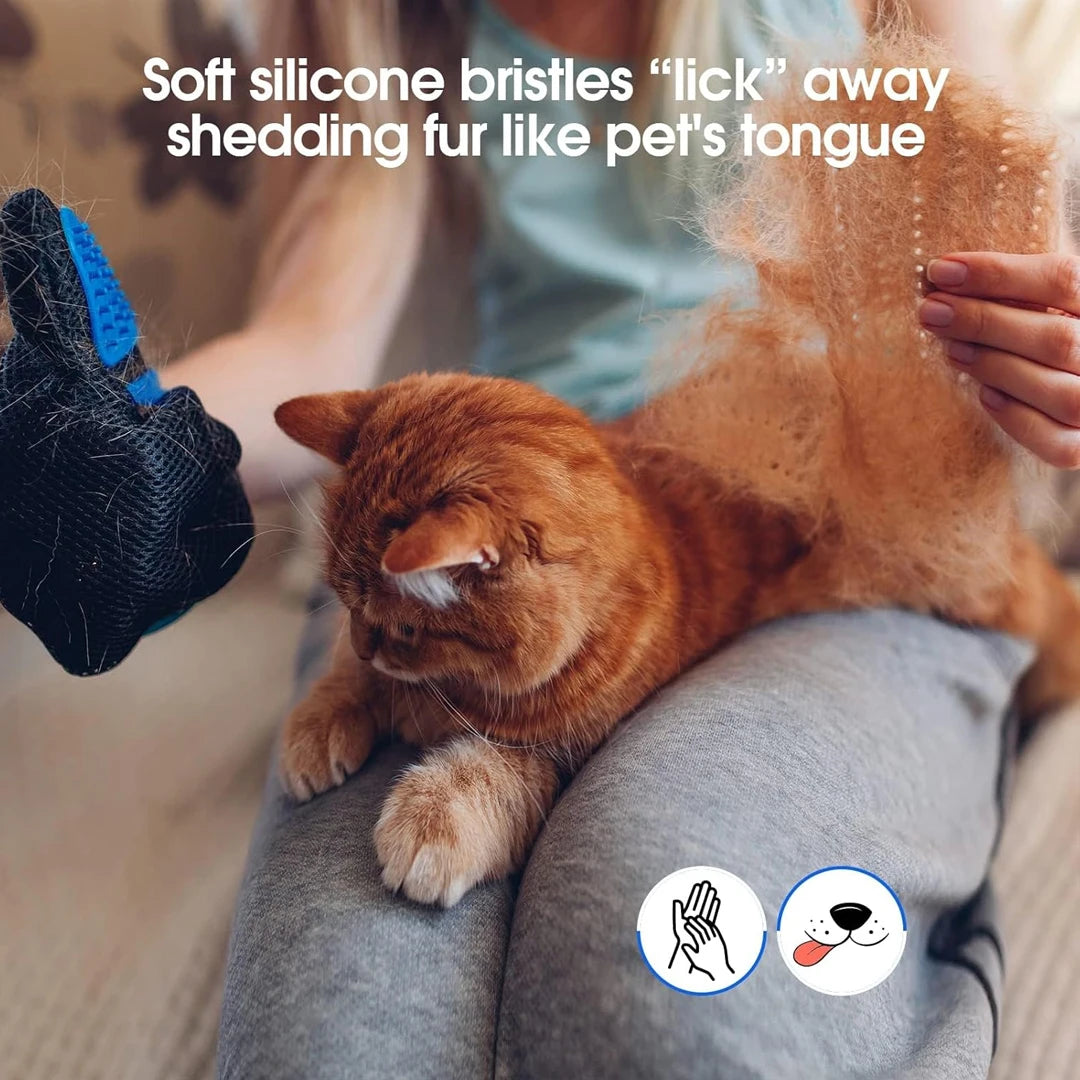 Gants de toilettage pour animaux de compagnie, brosse à cheveux et peigne pour chats, gants pour baigner, nettoyage des chiens, épilation pour chiens, accessoires d'utilisation d'animaux