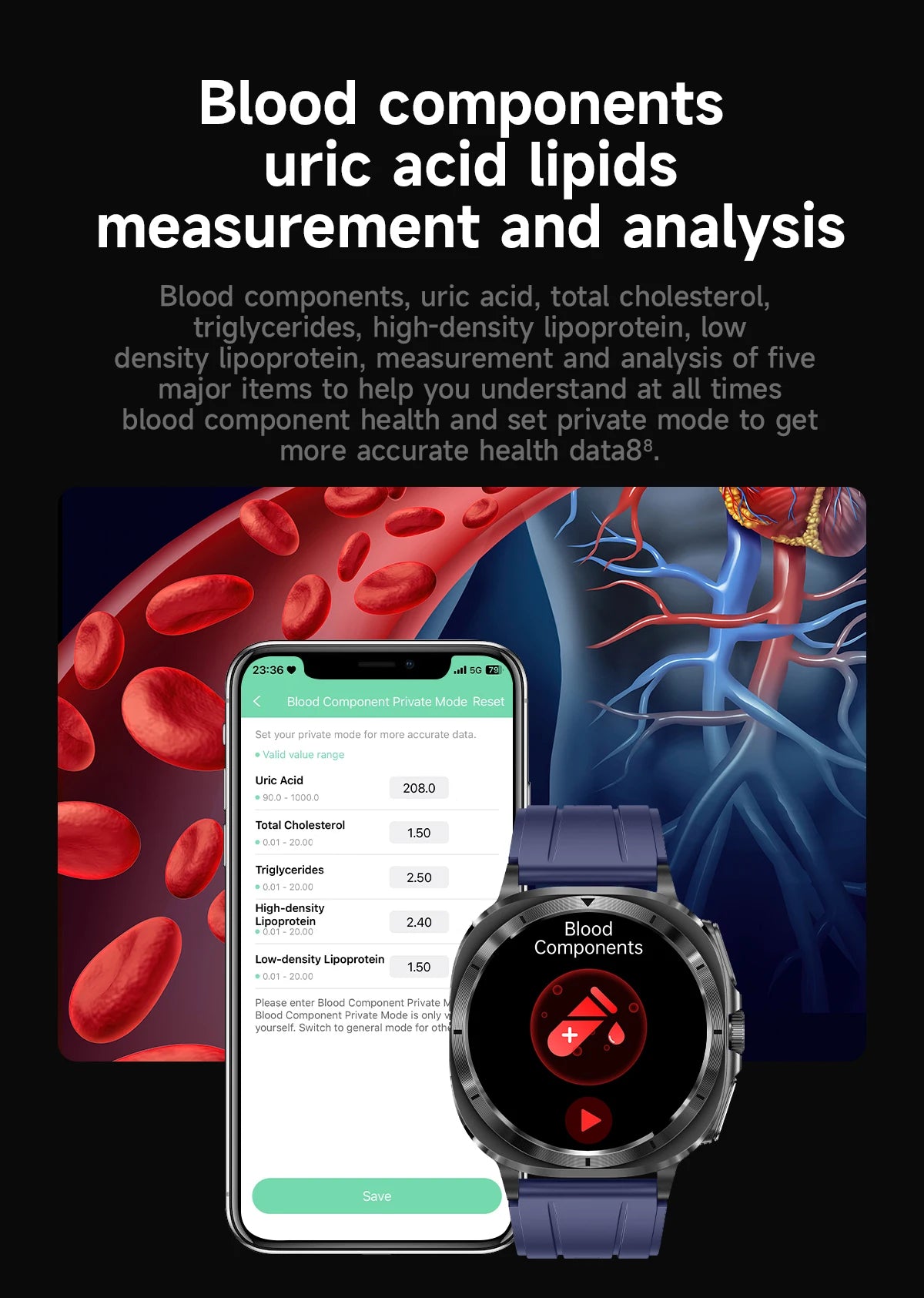 Montre connectée pour hommes, nouveau niveau Expert, santé, ECG + PPG, moniteur Laser, acide urique, graisse sanguine, pression artérielle, NFC, appel HD, 2025