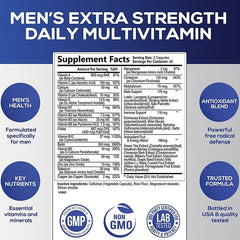 Supplément multivitaminique pour hommes – Améliore l'immunité, augmente l'énergie et l'endurance, favorise la santé globale