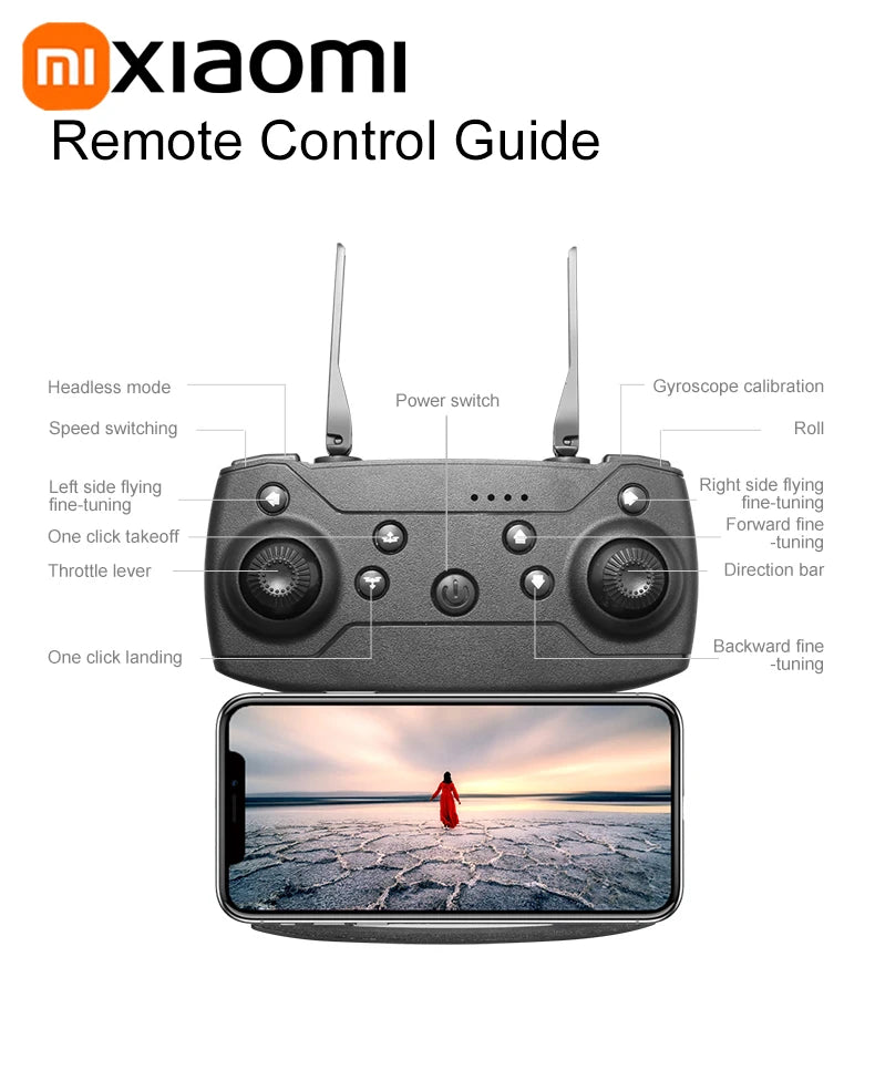 Xiaomi D88 Drone 8K aérien HD double caméra photographie Intelligent évitement d'obstacles moteur sans brosse 5G WIFI GPS retour VR Drone