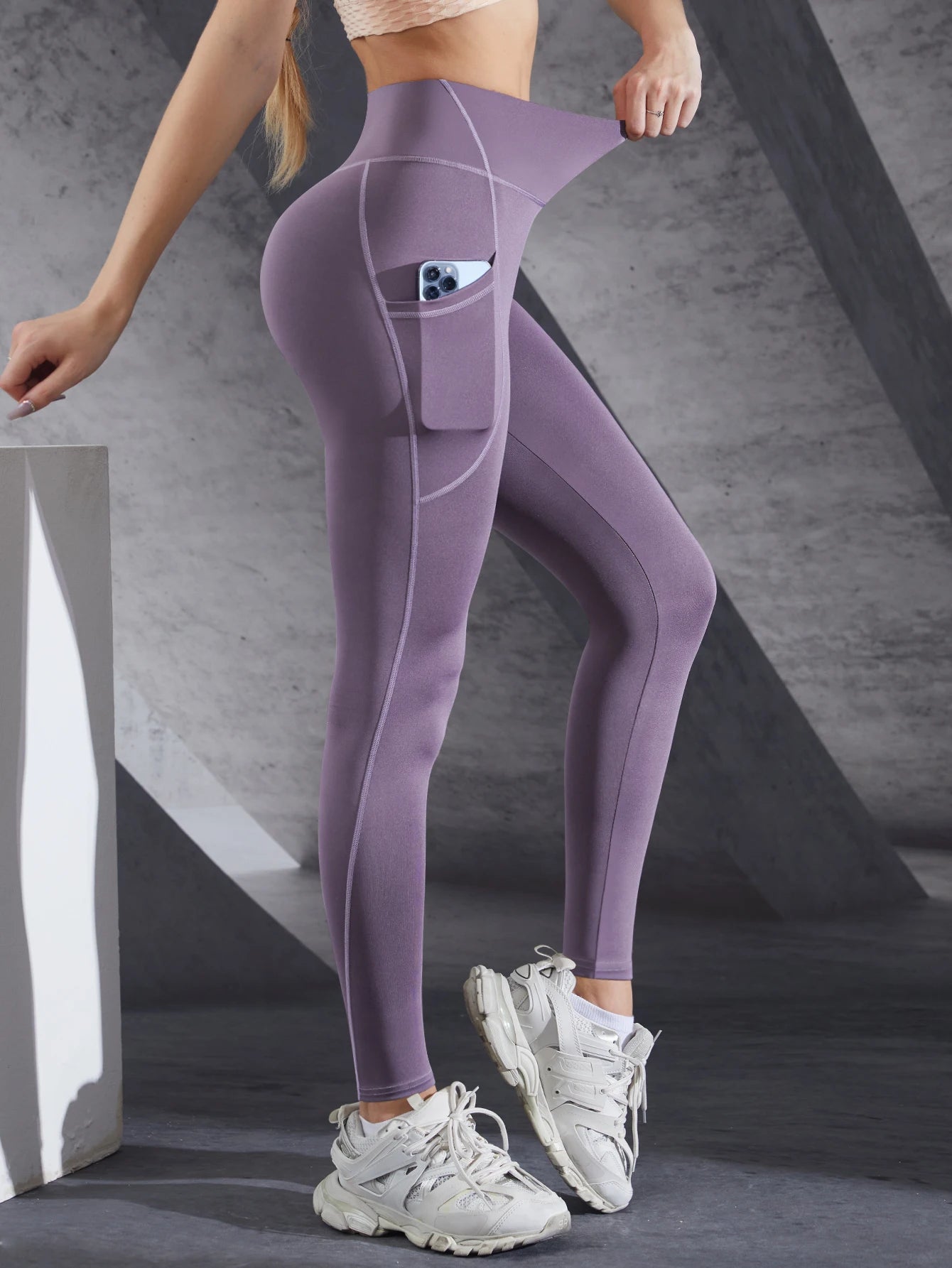 Leggings taille haute pour femmes, pantalons de Yoga extensibles, collants avec poches, Push Up, Fitness, course à pied, vêtements de sport, pantalons de couleur unie, nouvelle collection