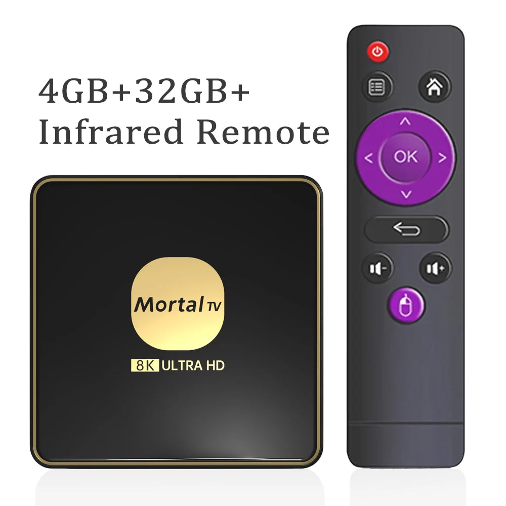 Boîtier Smart TV android 13, wi-fi 6, lecteur multimédia en Streaming 4K HDR10, Rockchip3528, 4 go 64 go, grande mémoire, Bluetooth, Chromecast TV Box T3