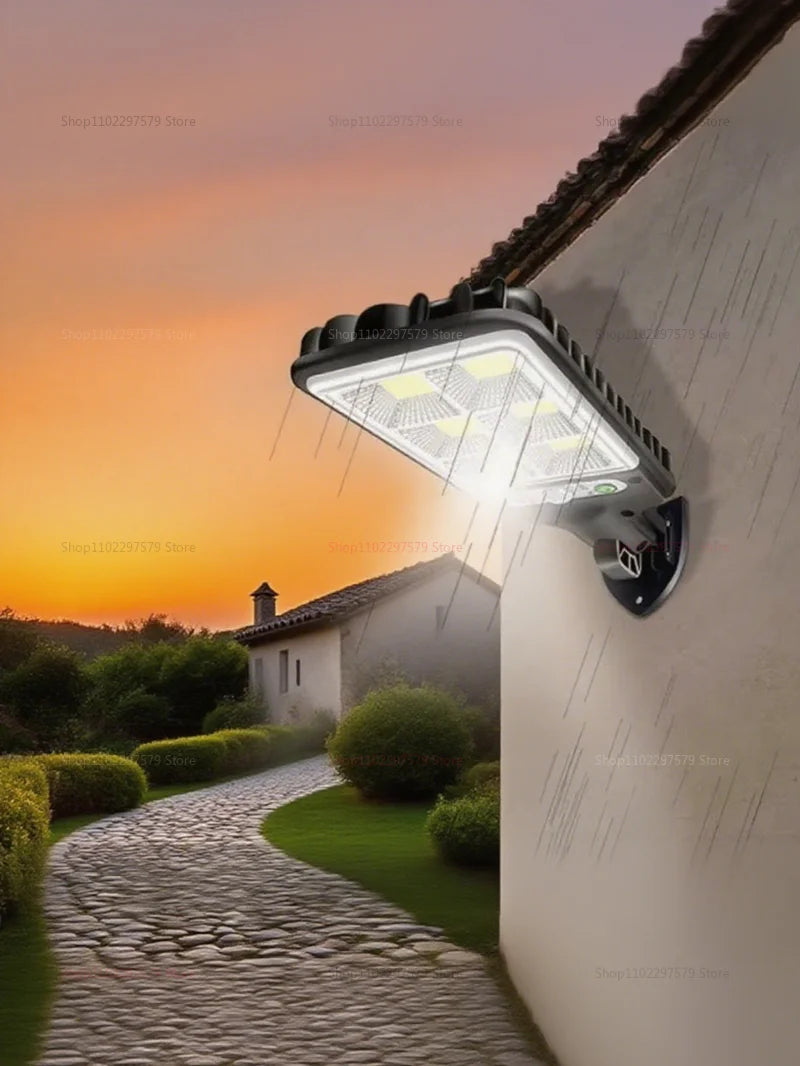 2025 Solar Street Lights Outdoor Rural House Fully Automatic LED Motion Sensor Super Bright Waterproof Security Garden Path Lamp