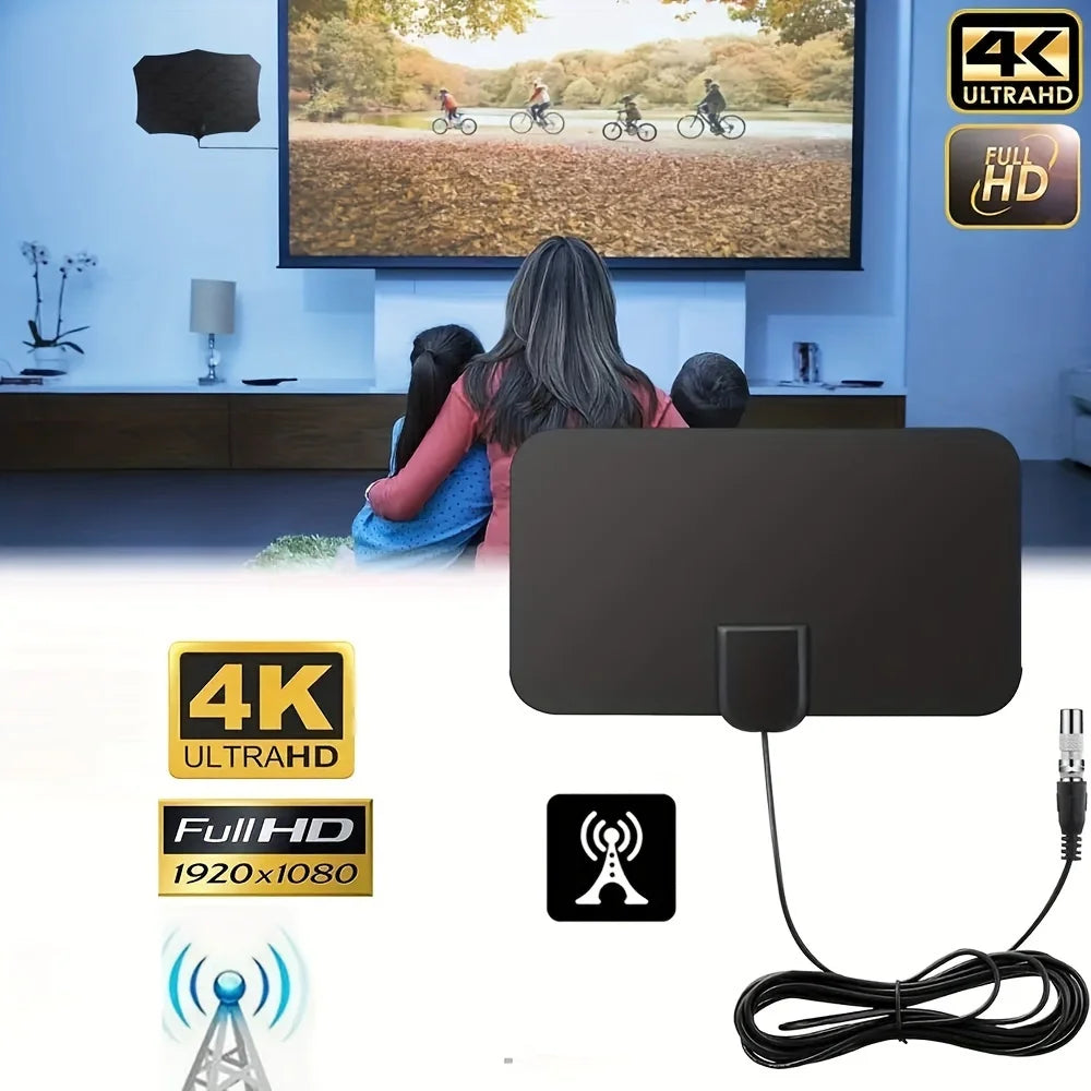 Antenne de télévision numérique 4K 1080p pour Smart TV, dernière antenne HD Portable 2023, Support intérieur