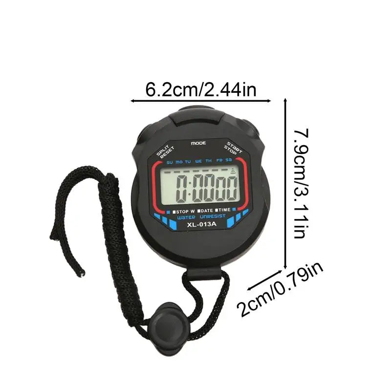 Chronomètre de Sport portatif, 1 pièce, compte à rebours, affichage numérique, chronomètre LCD, minuterie de comptage, minuterie de Fitness