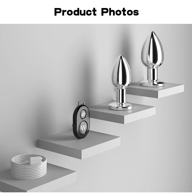 Adult sex toys, double-ended metal anal plug, couples' play, male and female anal dildo, G-spot massager, female SM plug masturbator